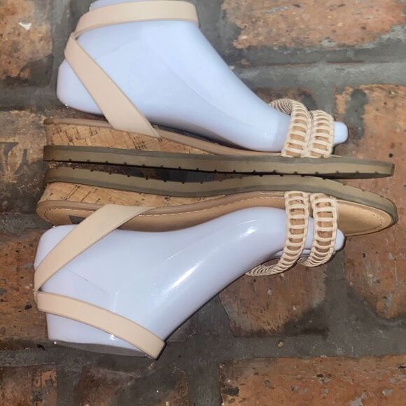 DV Dolce Vita Fulton flat wedge sandals size 8 tan leather - Picture 5 of 10